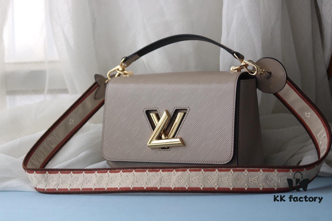 6930720e6e68136f4d9a5c84 Top Quality Original Style: LV Latest Twist Medium Handbag in Epi Leather with Embroidered Strap