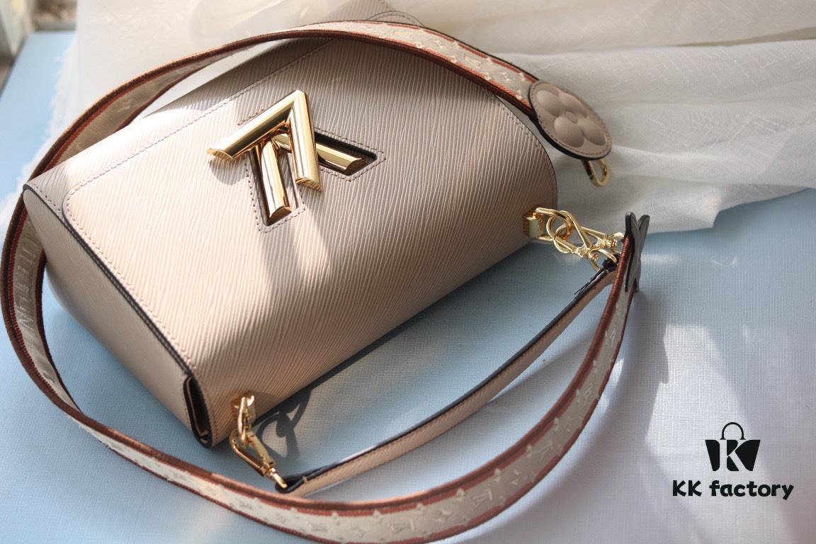 6930720e6e68136f4d9a5c87 Top Quality Original Style: LV Latest Twist Medium Handbag in Epi Leather with Embroidered Strap