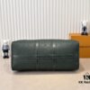 6930721e6e68136f4d9a5caa Guangzhou Batch Upgraded Original Version Model 24440 Green Embossed 41416 Keepall Bandoulière Travel Bag