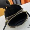 M12996 LV Half-Moon Dual-Zip Handbag