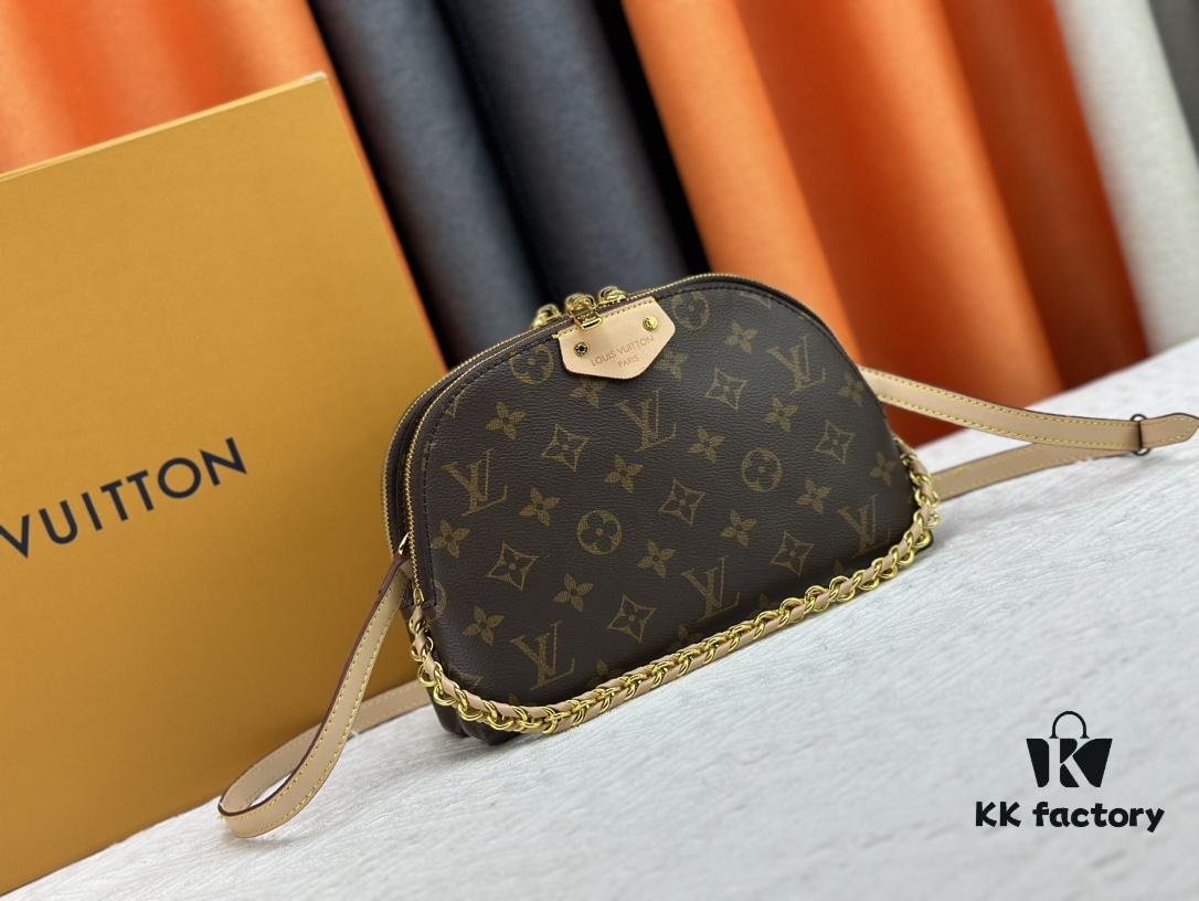 6930726a6e68136f4d9a5d47 M12996 LV Crescent Double-Zipper Handbag