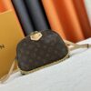 6930726b6e68136f4d9a5d4a M12996 LV Crescent Double-Zipper Handbag