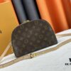 6930726b6e68136f4d9a5d4c M12996 LV Crescent Double-Zipper Handbag