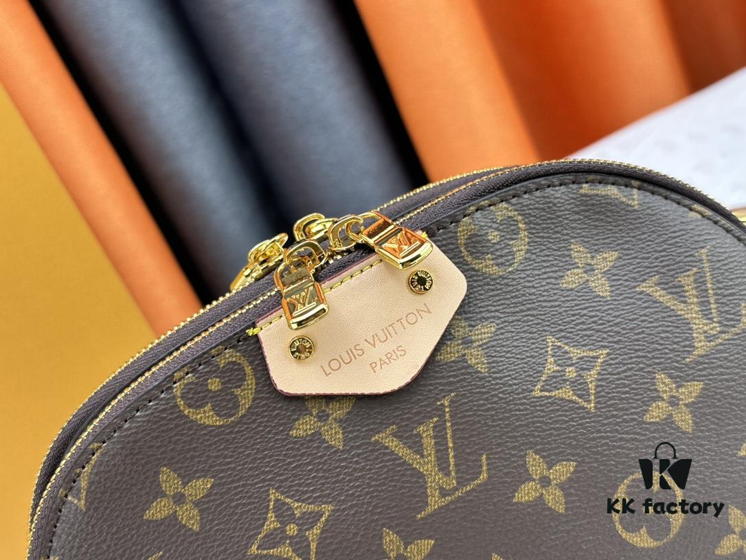 6930726d6e68136f4d9a5d4e M12996 LV Crescent Double-Zipper Handbag