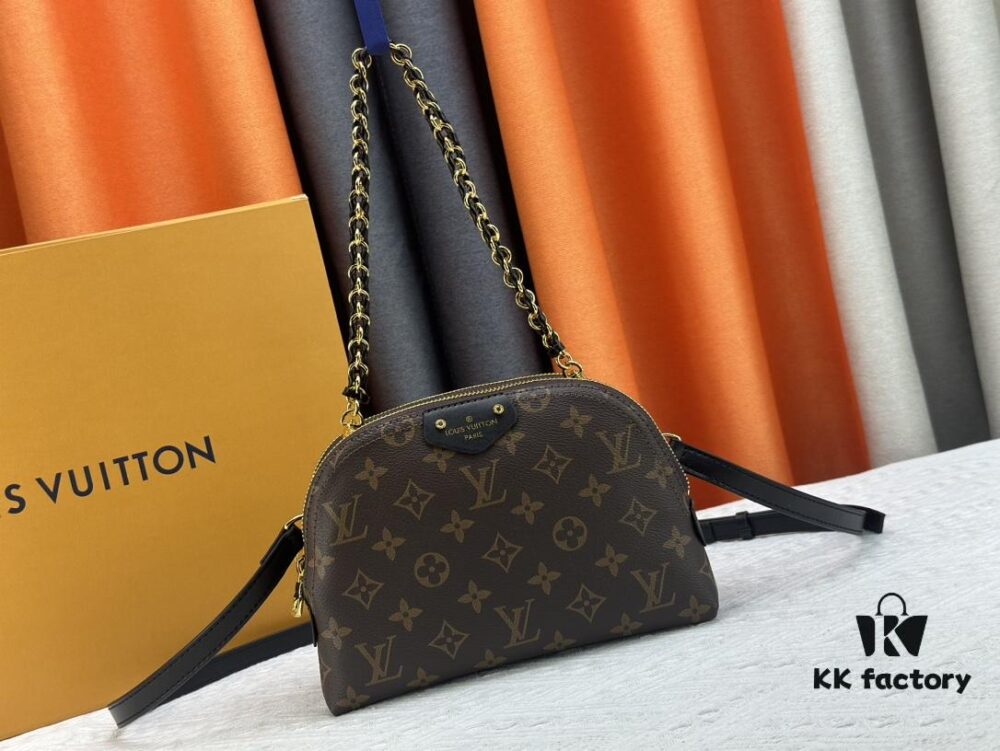 693072886e68136f4d9a5d88 M12996 LV Crescent Double-Zip Handbag
