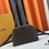 M12996 LV Crescent Double-Zip Handbag