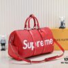 6930728d6e68136f4d9a5d8f Real-shot Genuine Two-layer Cowhide Supreme Keepall Travel Bag 45cm