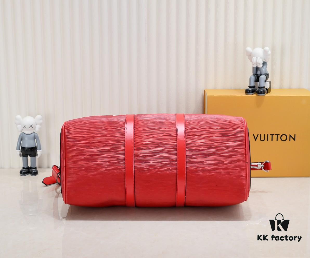 6930728e6e68136f4d9a5d92 Real-shot Genuine Two-layer Cowhide Supreme Keepall Travel Bag 45cm