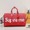 6930728f6e68136f4d9a5d94 Real-shot Genuine Two-layer Cowhide Supreme Keepall Travel Bag 45cm