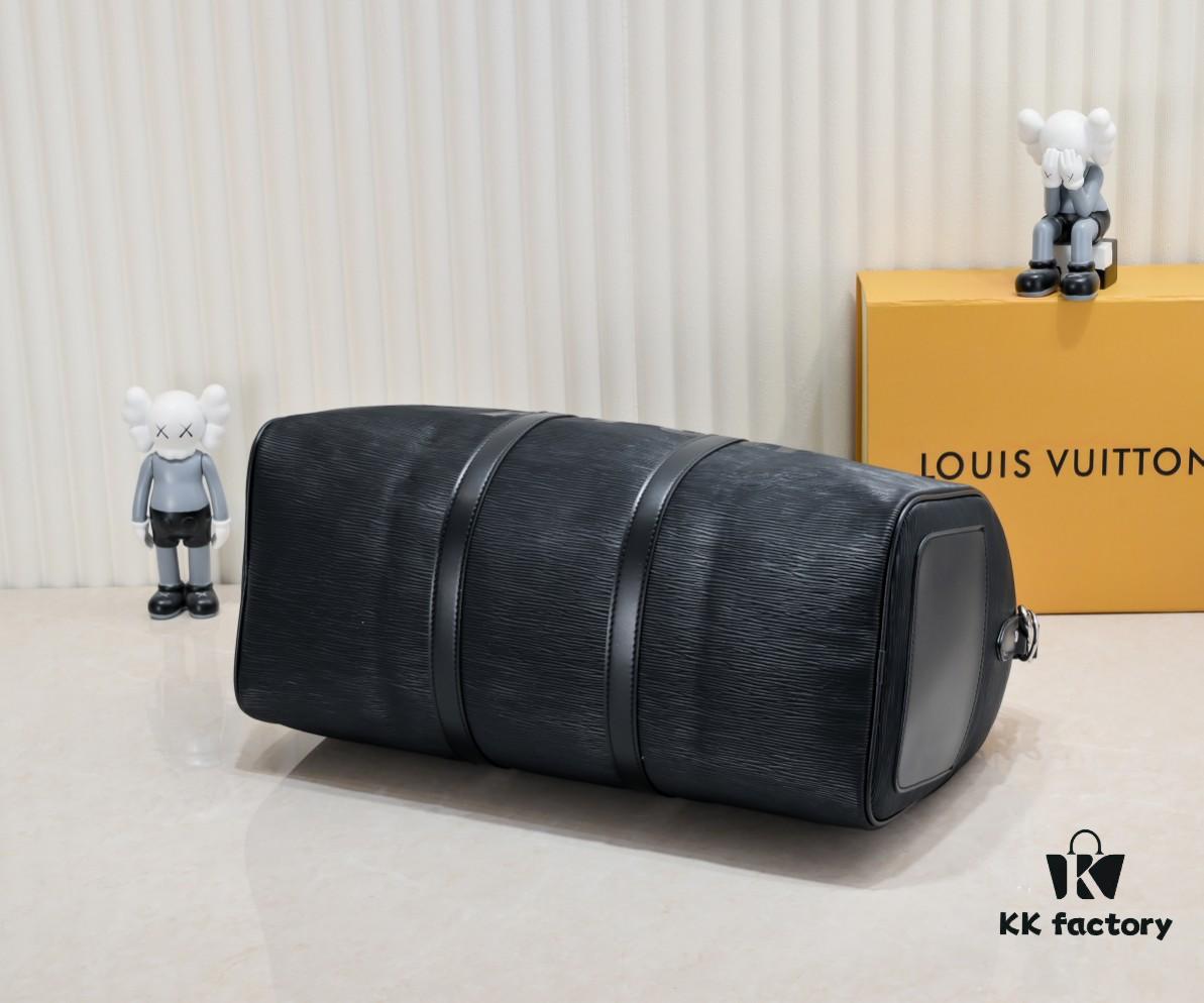 Supreme x Louis Vuitton Keepall 45cm Travel Bag in Epi Crocodile Grain Cowhide Leather
