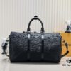 Supreme x Louis Vuitton Keepall 45cm Travel Bag in Epi Crocodile Grain Cowhide Leather