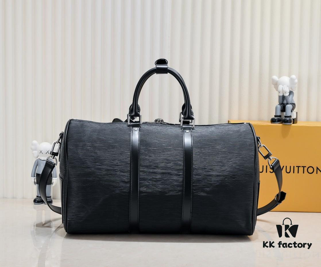 Supreme x Louis Vuitton Keepall 45cm Travel Bag in Epi Crocodile Grain Cowhide Leather