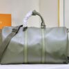 693072976e68136f4d9a5da4 This Keepall travel bag is crafted from LV Aerogram cowhide leather, showcasing a classic silhouette that highlights Louis Vuitton's exceptional leather craftsmanship. Leather labels and jacquard woven shoulder straps pay tribute to the brand's travel heritage, while the carry-on size makes it ideal for weekend getaways.