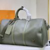 693072996e68136f4d9a5da8 This Keepall travel bag is crafted from LV Aerogram cowhide leather, showcasing a classic silhouette that highlights Louis Vuitton's exceptional leather craftsmanship. Leather labels and jacquard woven shoulder straps pay tribute to the brand's travel heritage, while the carry-on size makes it ideal for weekend getaways.
