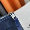 693072a16e68136f4d9a5db8 New Arrival 'Louis Vuitton' Handheld Clutch Bag 💼 M11545 Blue LOUIS VUITTON Pochette Voyage Letter Logo Zip Closure Leather Unisex Men's and Couples Bag in Multiple Colors