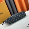 693072a26e68136f4d9a5dbc New Arrival 'Louis Vuitton' Handheld Clutch Bag 💼 M11545 Blue LOUIS VUITTON Pochette Voyage Letter Logo Zip Closure Leather Unisex Men's and Couples Bag in Multiple Colors
