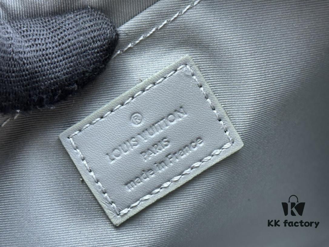 693072a66e68136f4d9a5dc6 New Arrival 'Louis Vuitton' Clutch Bag M11545 Gray-Green LOUIS VUITTON Pochette Voyage Zip Closure with Letter Logo, Leather Unisex Clutch for Men and Women, Multiple Colors