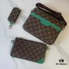 693072a86e68136f4d9a5dca Upgraded M12766 M69443 M45320 New Men's Bag Triple Set Messenger Bag Series