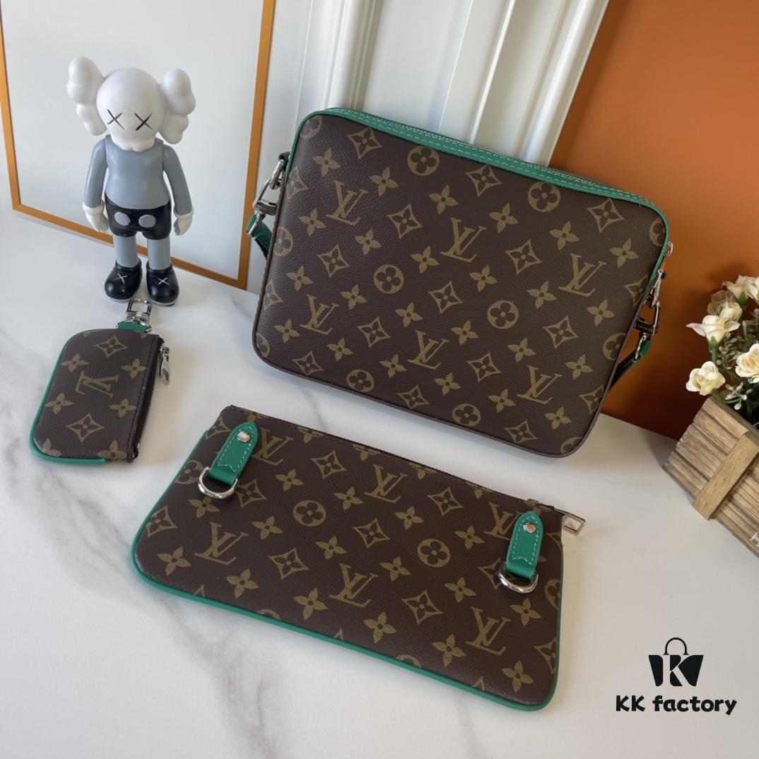 693072a96e68136f4d9a5dcb Upgraded M12766 M69443 M45320 New Men's Bag Triple Set Messenger Bag Series