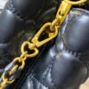 Upgraded M23999 Black Monogram Embroidered Floral Capucines BB Bag