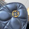 Upgraded M23999 Black Monogram Embroidered Floral Capucines BB Bag