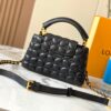 693072b26e68136f4d9a5dd8 Upgraded M23998 Black Monogram Embroidered Floral Capucines Mini Bag