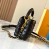 693072b26e68136f4d9a5ddb Upgraded M23998 Black Monogram Embroidered Floral Capucines Mini Bag