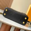 693072b36e68136f4d9a5ddc Upgraded M23998 Black Monogram Embroidered Floral Capucines Mini Bag
