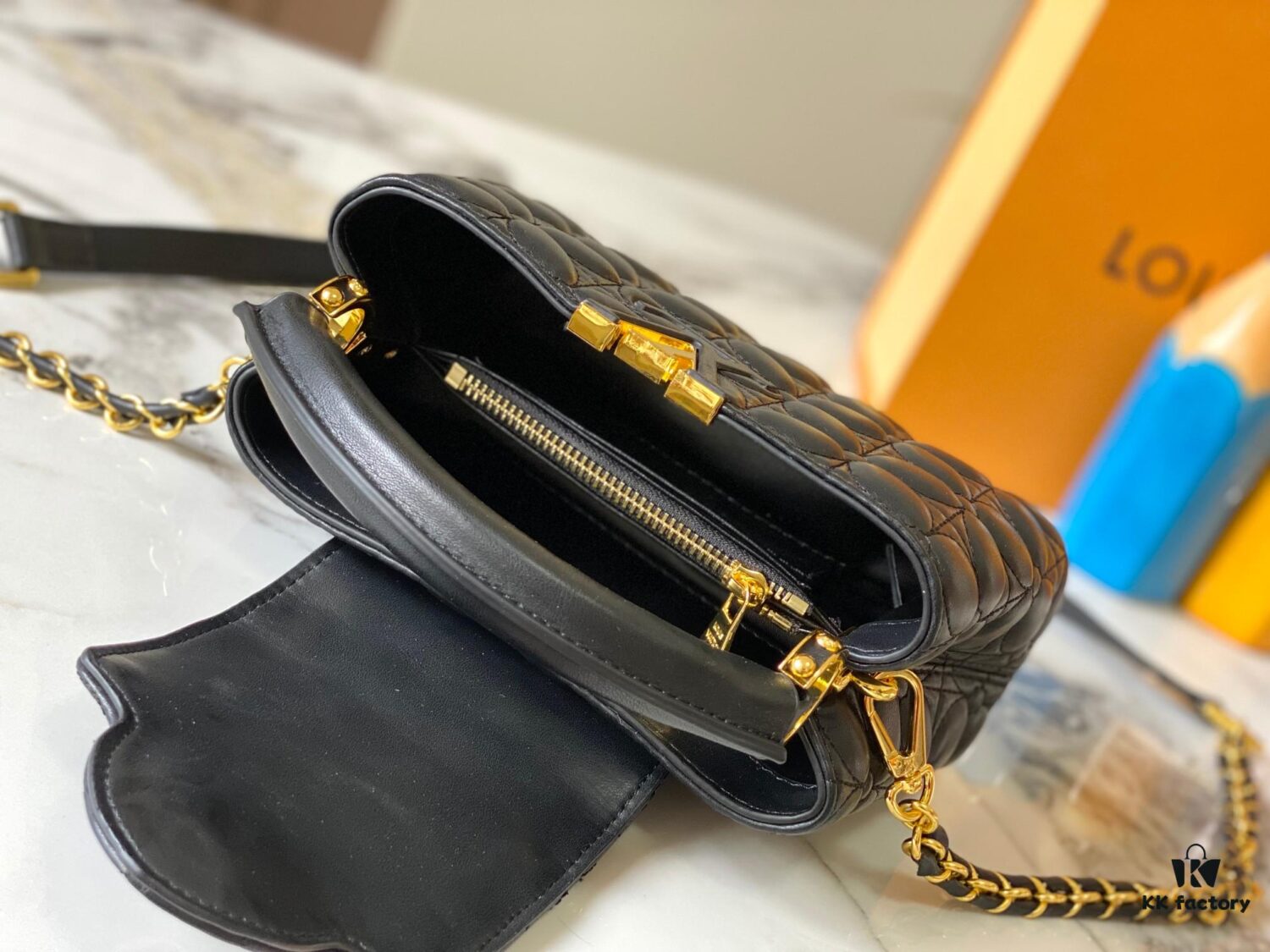 693072b66e68136f4d9a5dde Upgraded M23998 Black Monogram Embroidered Floral Capucines Mini Bag