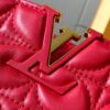 Upgraded M23999 Red Monogram Embroidered Floral Capucines BB Bag