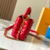 Upgraded M23998 Red Monogram Embroidered Floral Capucines Mini Bag