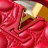 Upgraded M23998 Red Monogram Embroidered Floral Capucines Mini Bag