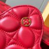 Upgraded M23998 Red Monogram Embroidered Floral Capucines Mini Bag