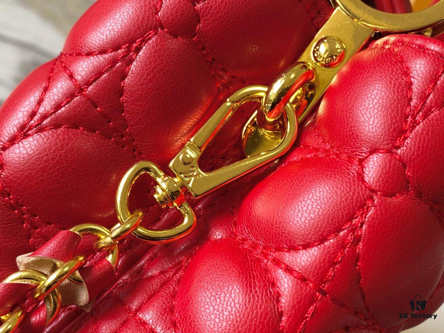 Upgraded M23998 Red Monogram Embroidered Floral Capucines Mini Bag