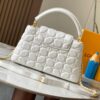 693072c36e68136f4d9a5df3 Upgraded M23999 White Monogram Embroidered Floral Capucines BB Bag
