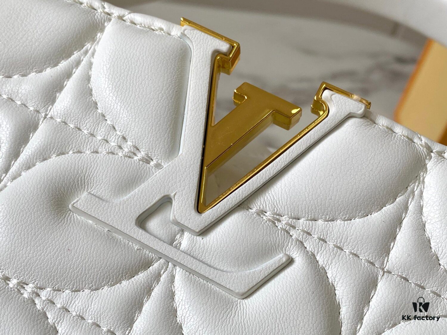 693072c66e68136f4d9a5df6 Upgraded M23999 White Monogram Embroidered Floral Capucines BB Bag