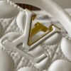 693072cc6e68136f4d9a5e00 Upgraded M23998 White Monogram Embroidered Floral Capucines Mini Bag