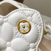 693072cd6e68136f4d9a5e01 Upgraded M23998 White Monogram Embroidered Floral Capucines Mini Bag