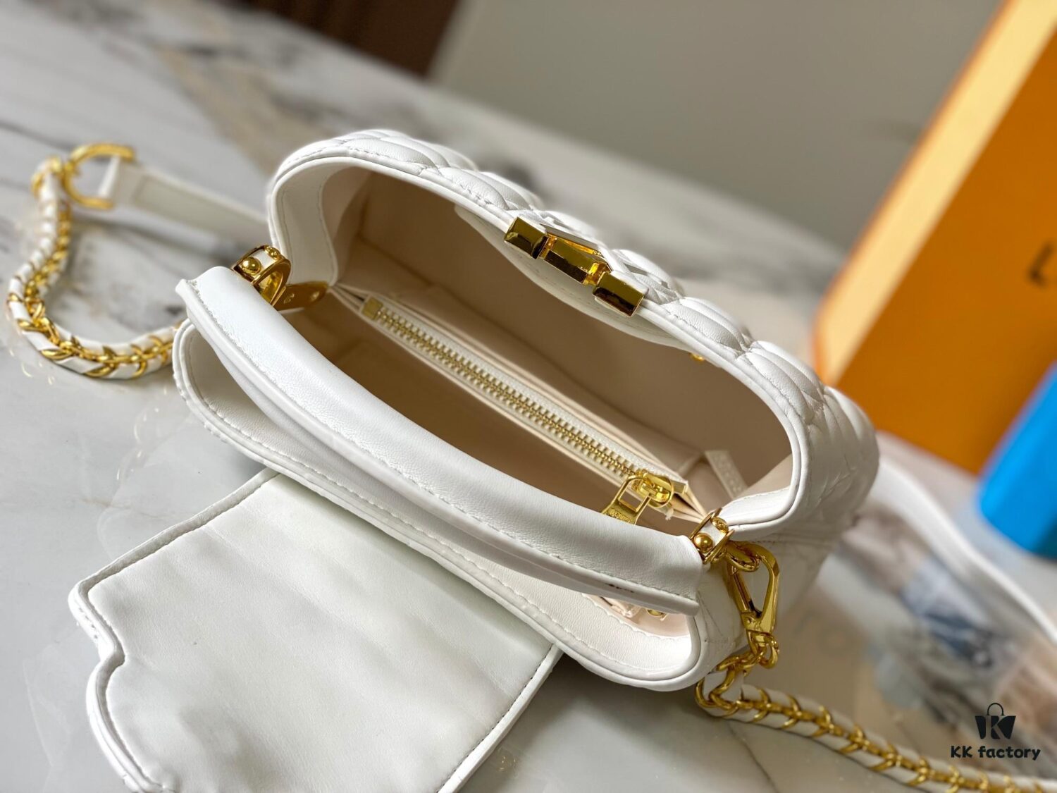 693072ce6e68136f4d9a5e04 Upgraded M23998 White Monogram Embroidered Floral Capucines Mini Bag