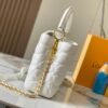 693072e56e68136f4d9a5e30 Upgraded M23999 White Monogram Embroidered Floral Capucines BB Bag
