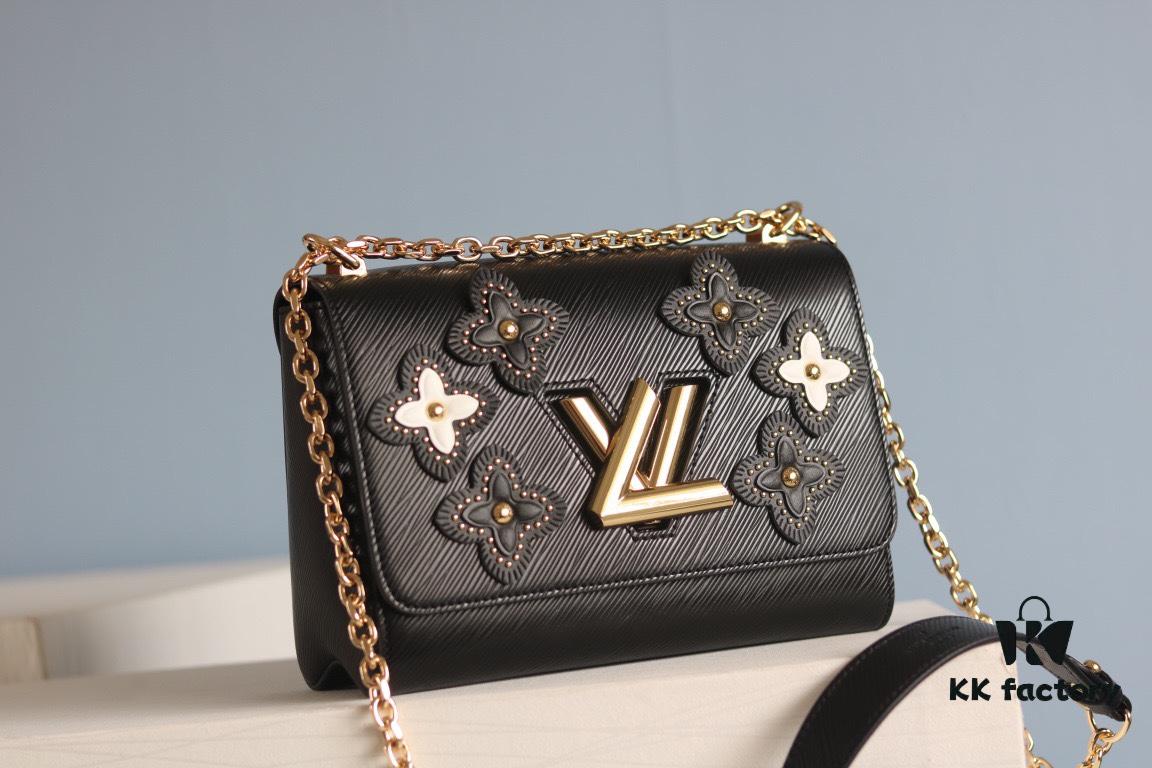 New Arrival [Rose] Top-Quality Authentic Version [Rose]... Even More Beautiful in Real Life [Kiss][Kiss] LV's Hottest Twist Denim Medium Bag Now Available 💃
