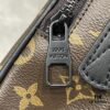Upgraded 220 M46973 LV Pattern, Black Flower Mailbox Bag