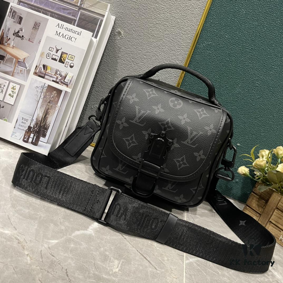 6930731a6e68136f4d9a5e97 Upgraded M46973 Vintage Flower, Black Flower Quest Messenger Bag