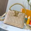 Upgraded M11619 Crocodile-Texture Capucines BB Handbag