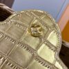 Upgraded M11619 Crocodile-Texture Capucines BB Handbag