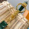 Upgraded M11619 Crocodile-Texture Capucines BB Handbag
