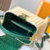 Upgraded M11619 Crocodile-Texture Capucines BB Handbag