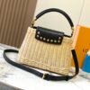 693073456e68136f4d9a5ed9 Upgraded M11618 Ostrich Texture Capucines BB Handbag