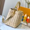 Upgraded M11618 Ostrich-Texture Capucines BB Bag