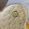Upgraded M11618 Ostrich-Texture Capucines BB Bag